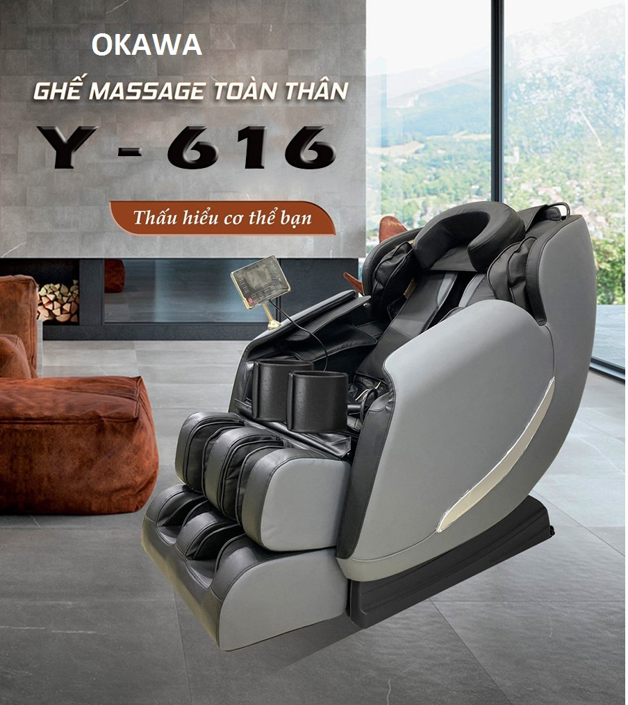 GHẾ MASSAGE OKAWA - Y616